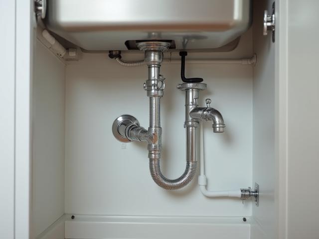 Newly installed kitchen plumbing during a remodeling project by GLOBAL PLUMBING LLC.